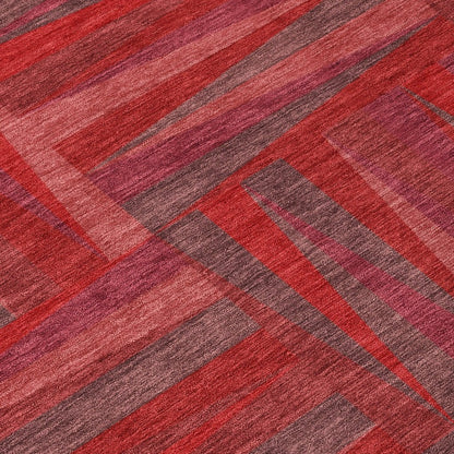 LOOMLAN Rugs Azura Red Washable Indoor-Outdoor Rug