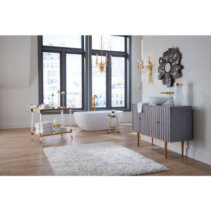 Mignon Gold Leaf Warm Glow Chandelier