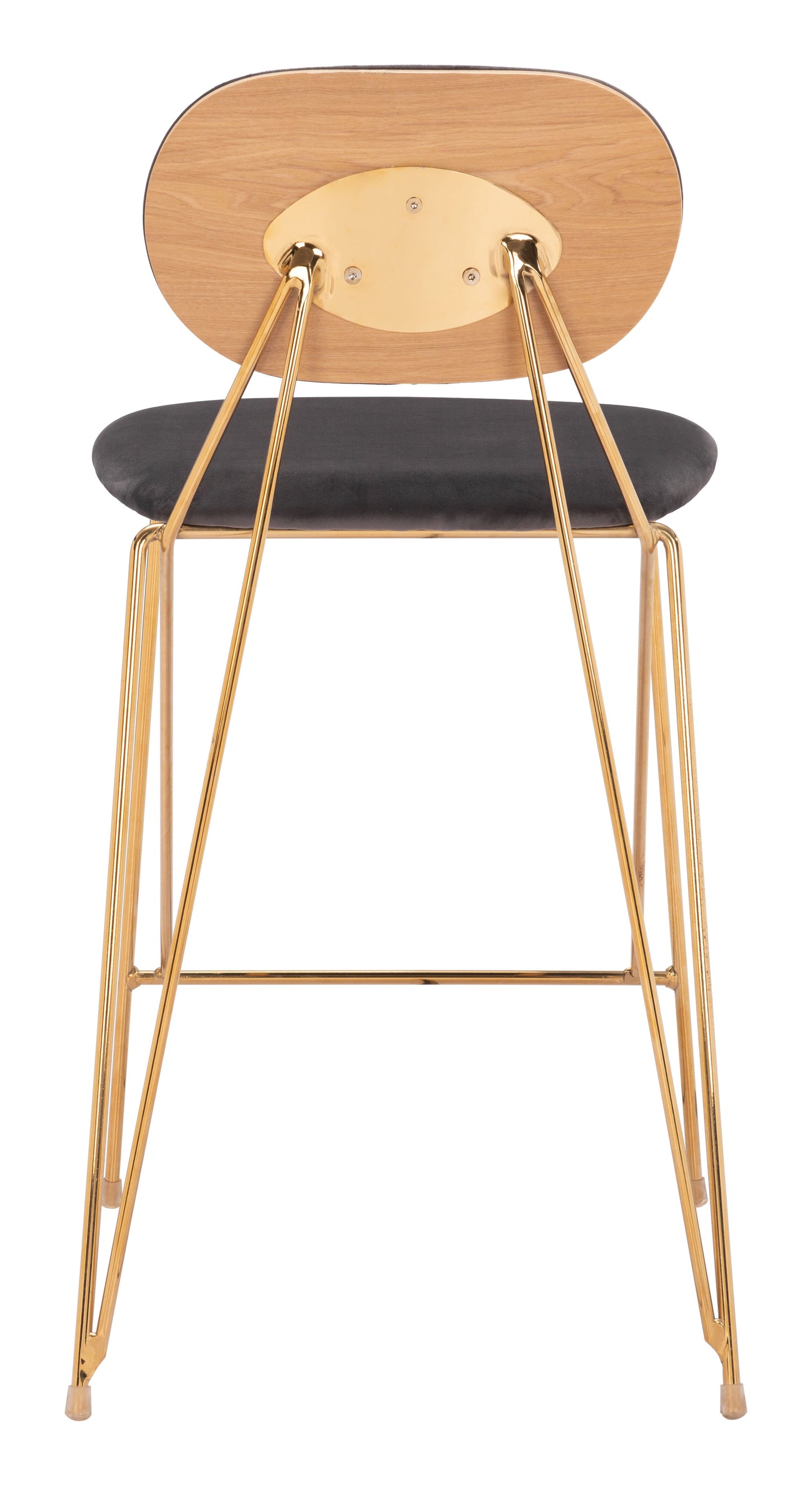 Georges Gray and Gold Counter Stool (Set of 2)