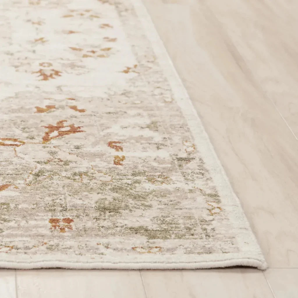 Deva Medallion Rust Large Area Rugs For Living Room -- rust