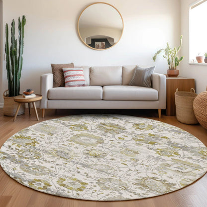 Haelira Linen Washable Indoor-Outdoor Rug