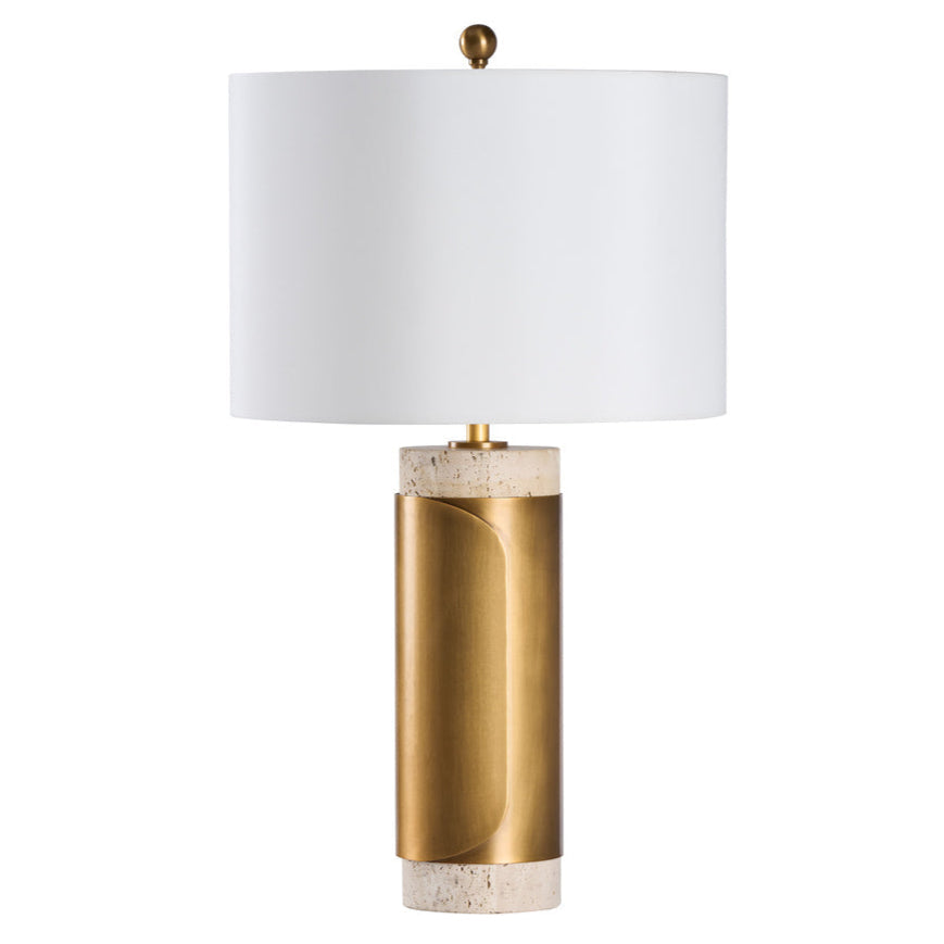Wildwood Bridgeport Sculptural Brass Wrap Table Lamp