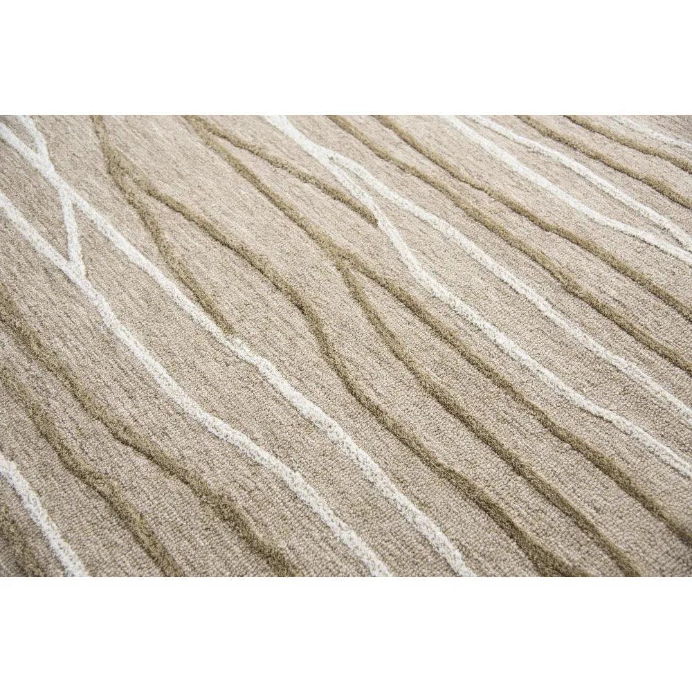 Boot Lines Beige Large Area Rugs For Living Room - LOOMLAN - LOOMLAN - Area Rugs