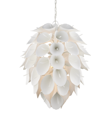 33.75 in. Diego Iron White Chandelier