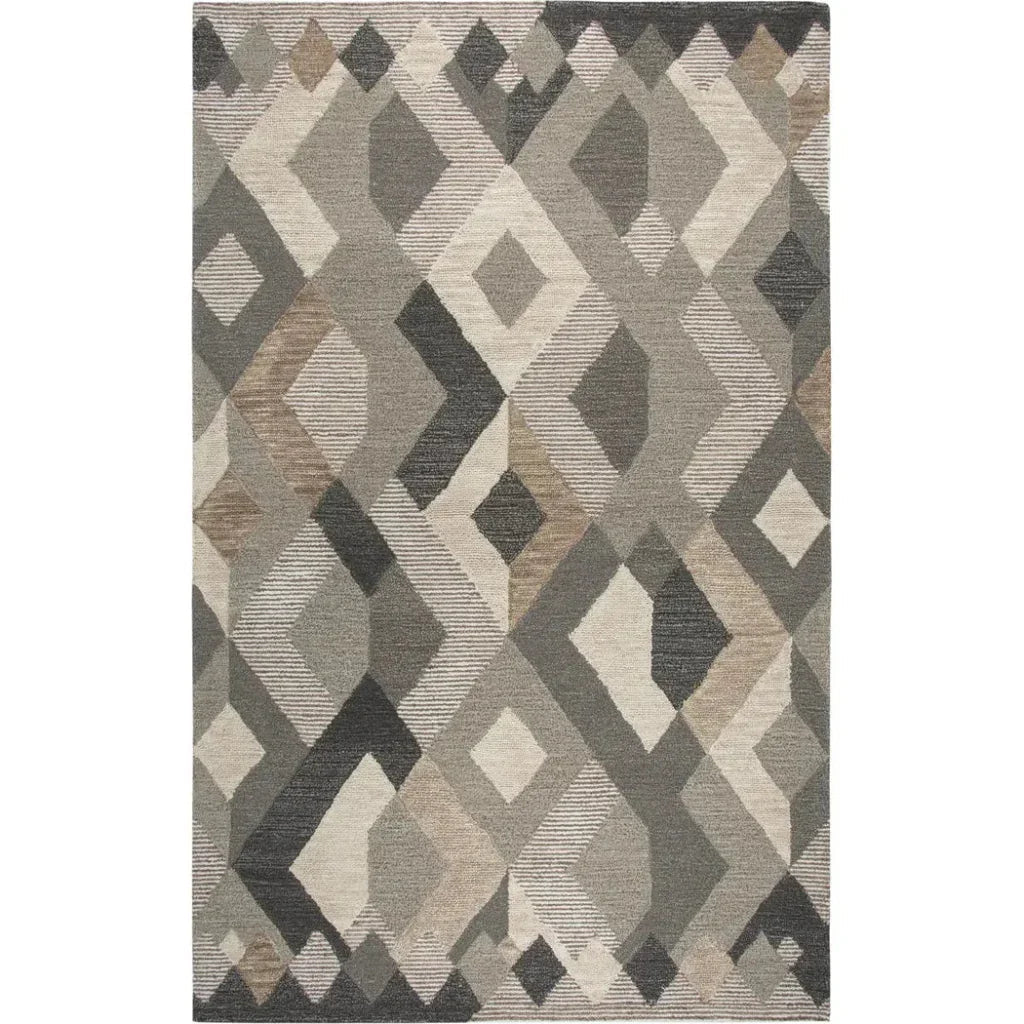 Bong Geometric Brown Large Area Rugs For Living Room - LOOMLAN - LOOMLAN - Area Rugs