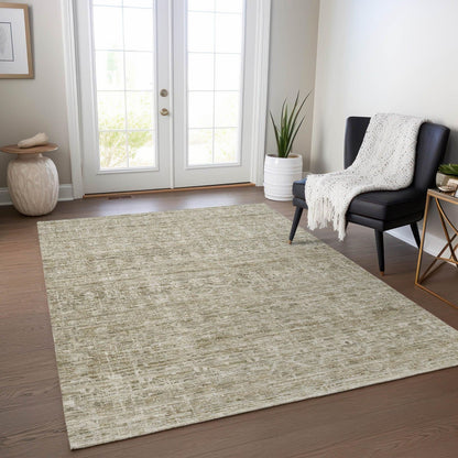 Irion Taupe Washable Indoor-Outdoor Rug -- view 2