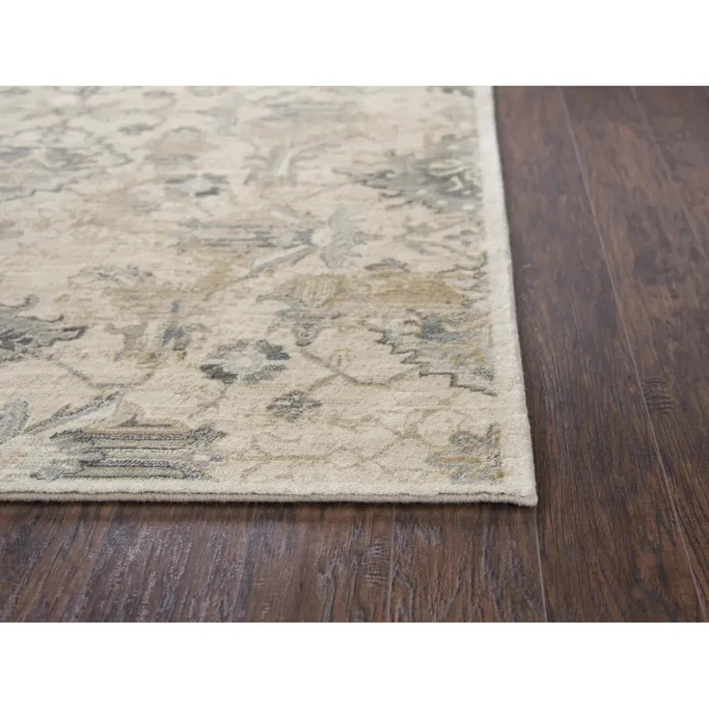 Crwt Floral Light Beige Large Area Rugs For Living Room -- beige