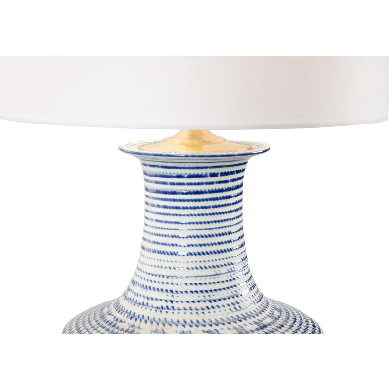Chelsea House Classic White Round Shade Table Lamp