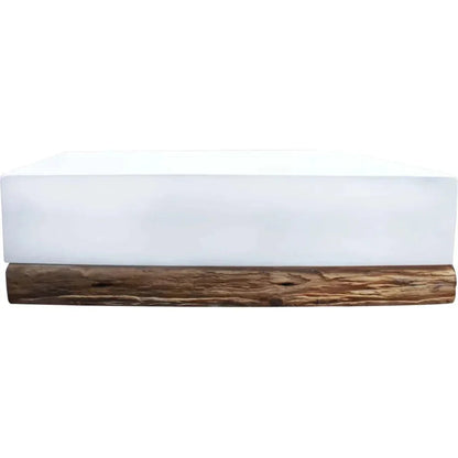Bodhi White Rectangular Outdoor Coffee Table -- view 6