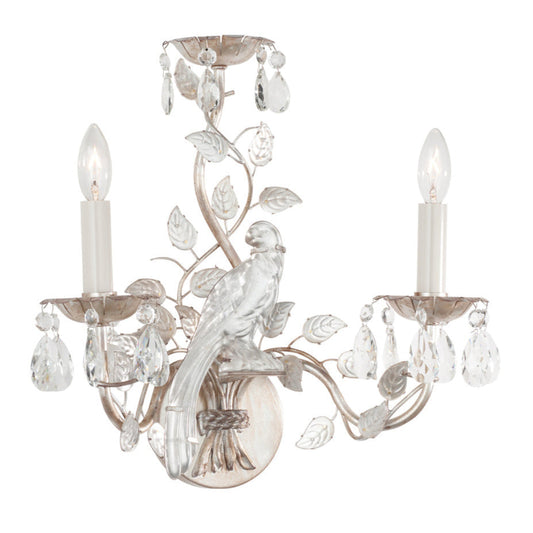 Crystal Clear Bird Wall Sconce