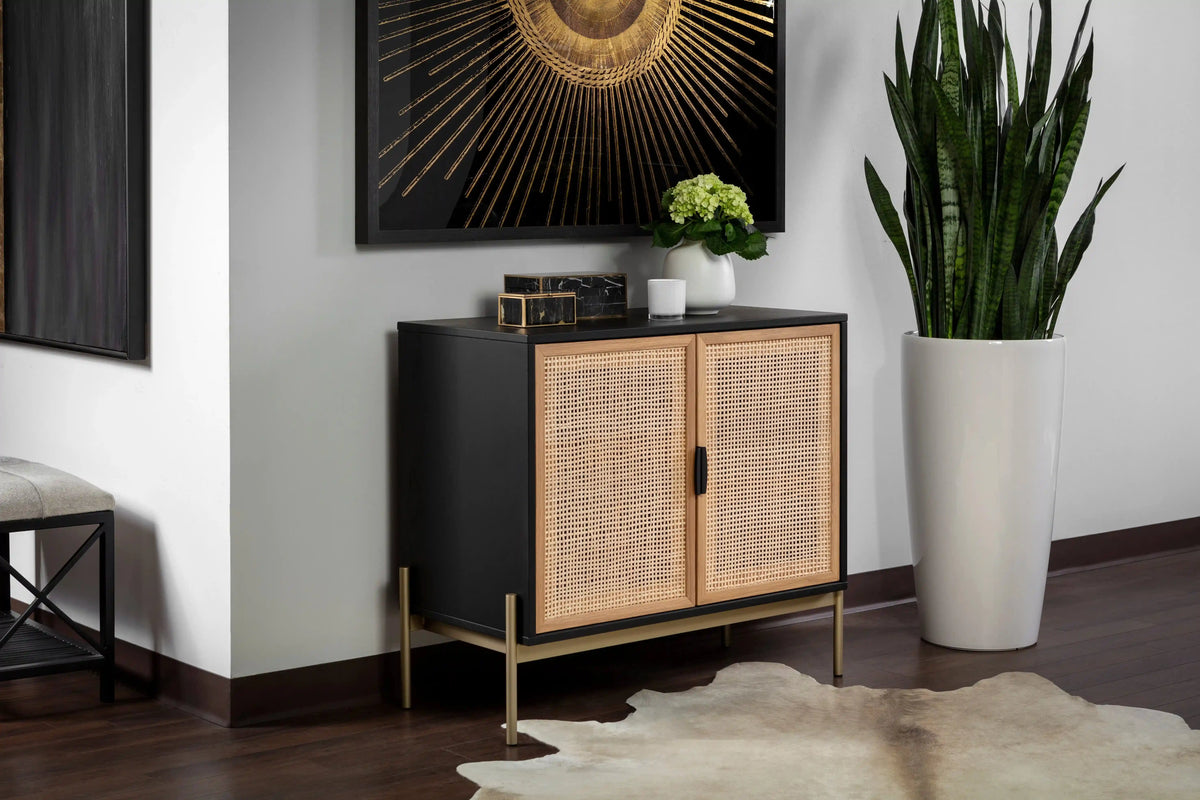 SUNPAN Avida Wooden Iron Small Sideboard