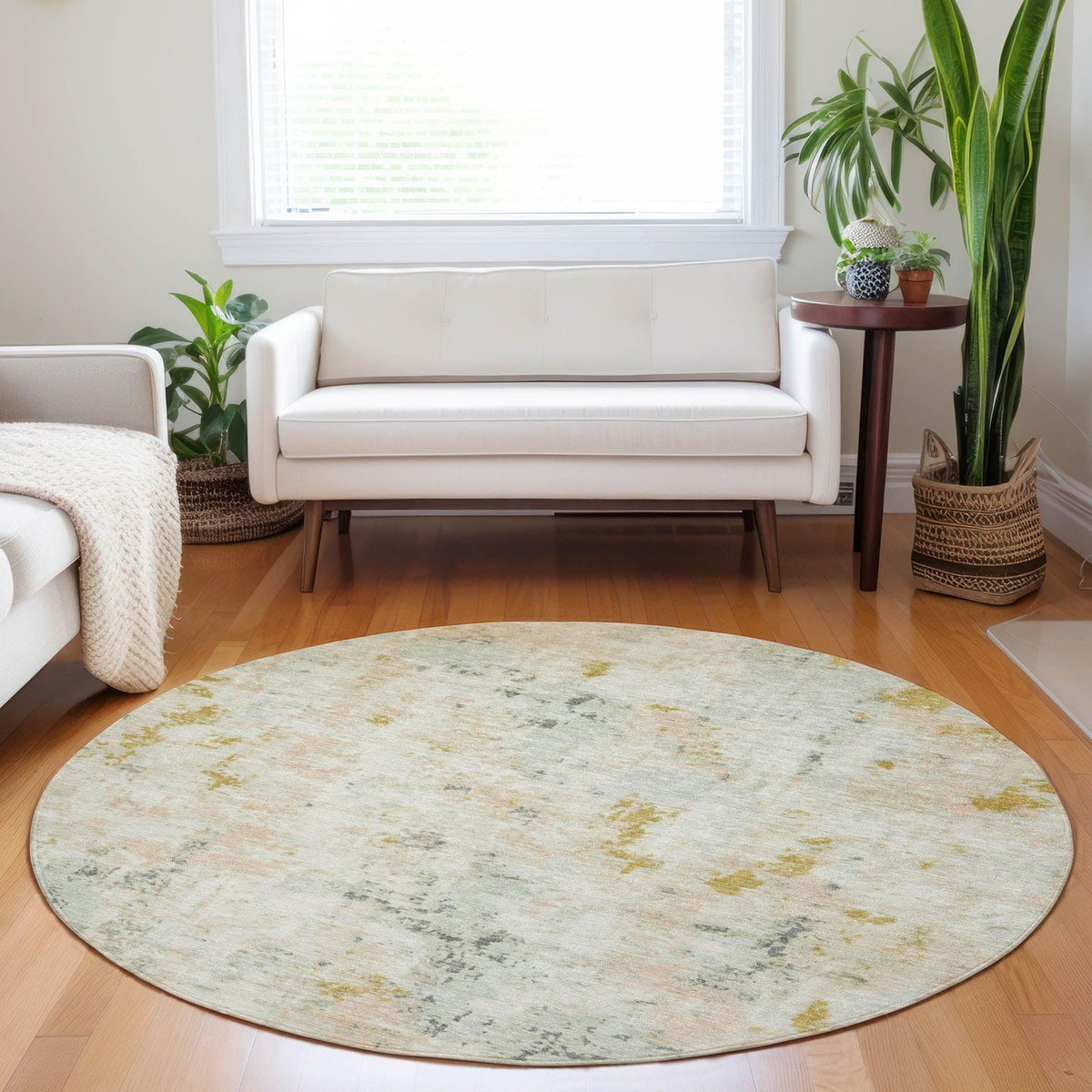 Jaelaris Brown Washable Indoor-Outdoor Rug