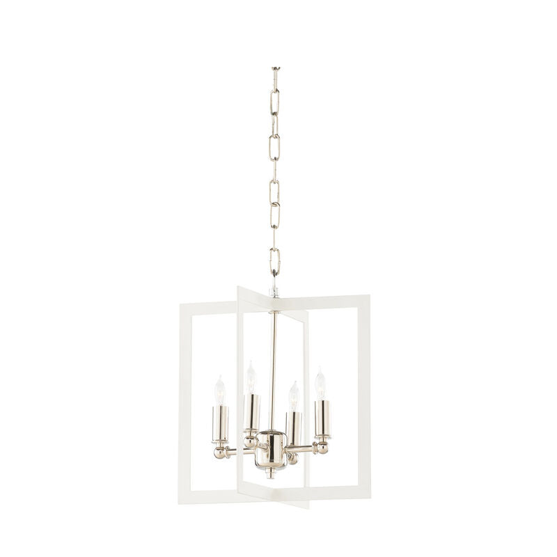 Wildwood Bayberry Hanging Clean White Finish Chandelier