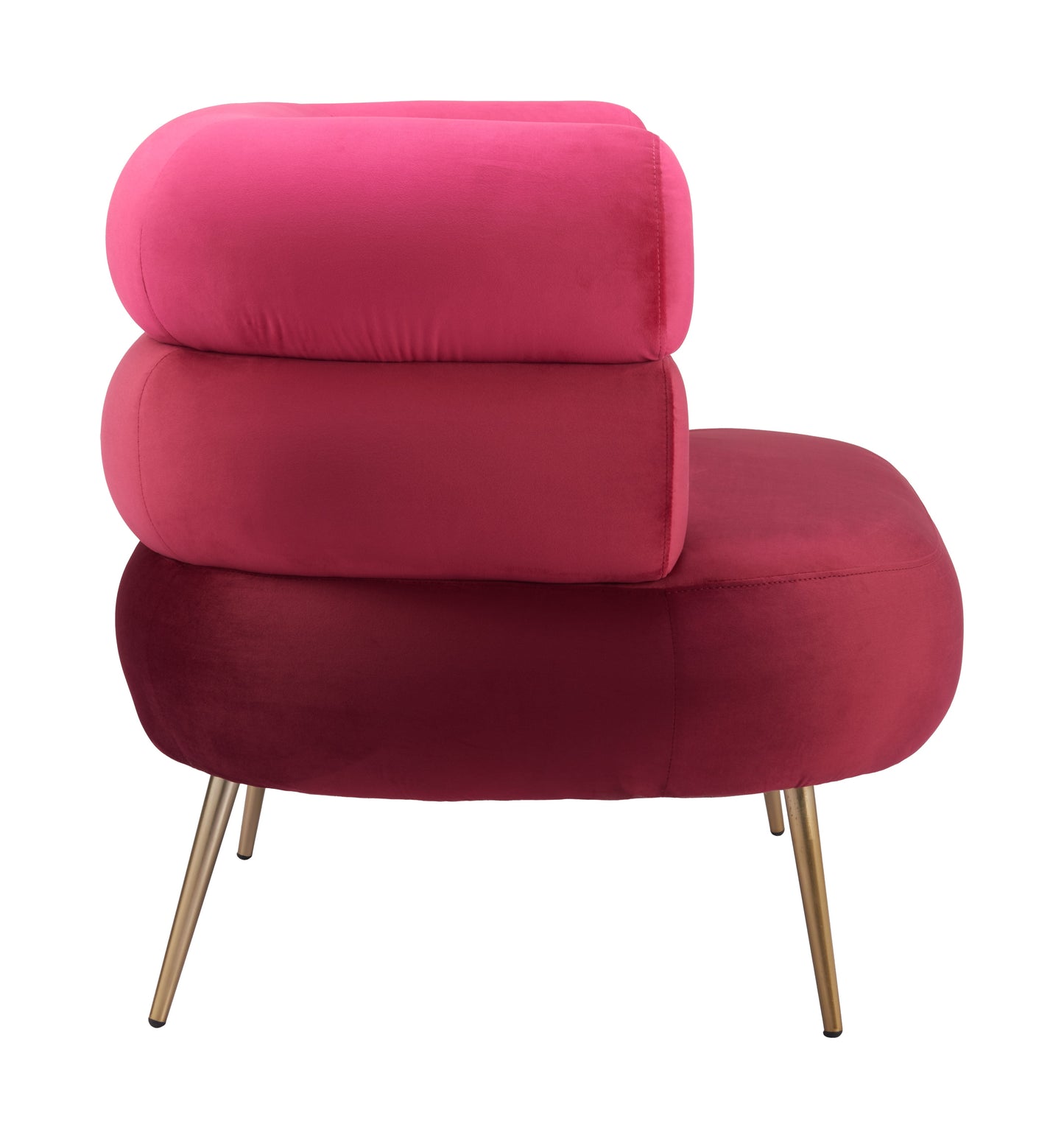 Arish Steel Red Armless Accent Chair