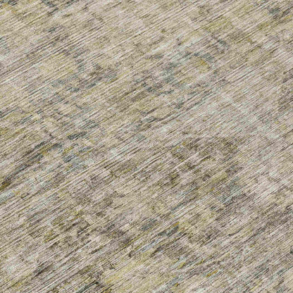 Iriira Gray Washable Indoor-Outdoor Rug