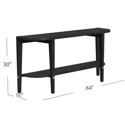 Whitfield Wood Black Sofa Table - view 7