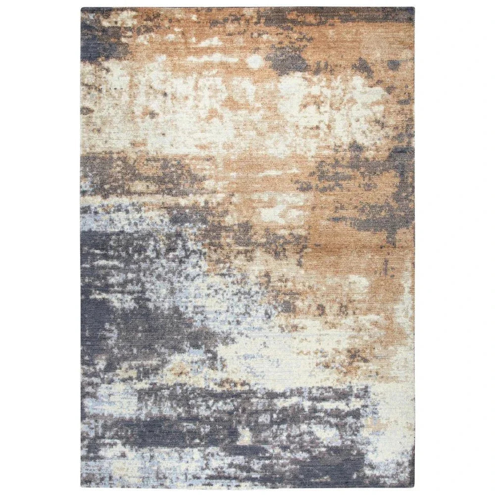 Arcs Abstract Rust Large Area Rugs For Living Room