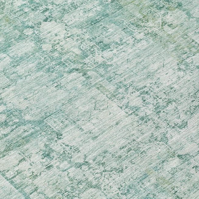 Kaelien Teal Washable Indoor-Outdoor Rug
