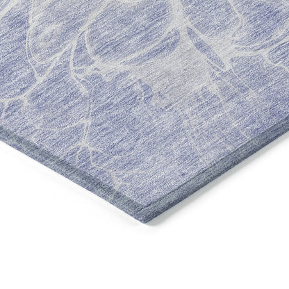 Fluid Drift Lavender Washable Indoor-Outdoor Rug