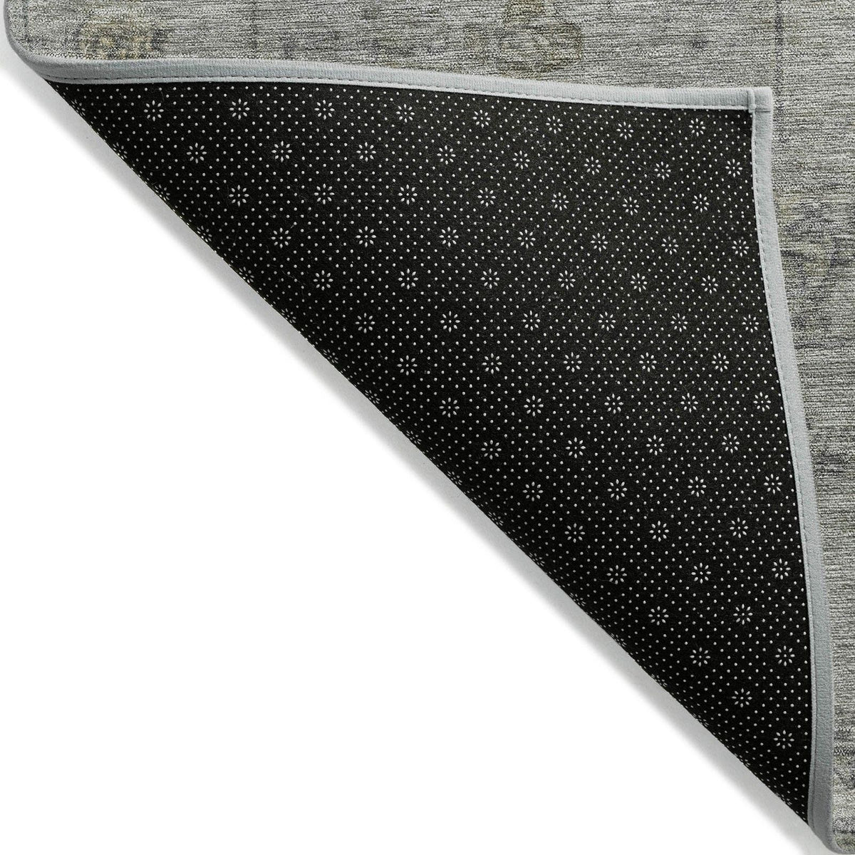 Kaelora Gray Washable Indoor-Outdoor Rug