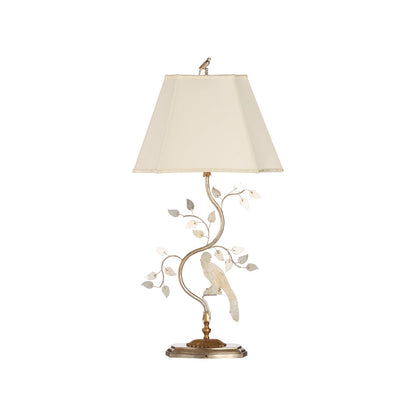 Chelsea House Crystal Bird Silver Table Lamp