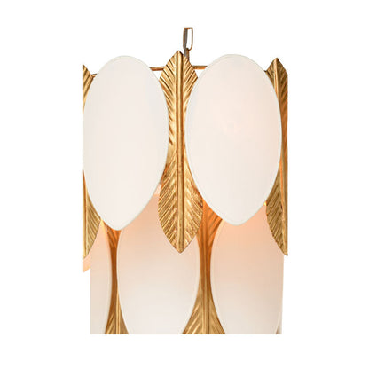 Frondeggiare Gold Leaf Design Chandelier