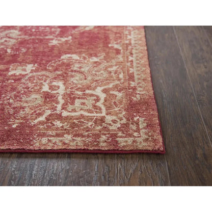 Coas Medallion Red Large Area Rugs For Living Room -- red