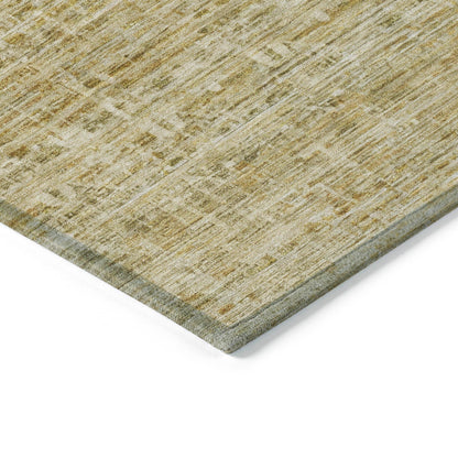 Irion Gold Washable Indoor-Outdoor Rug