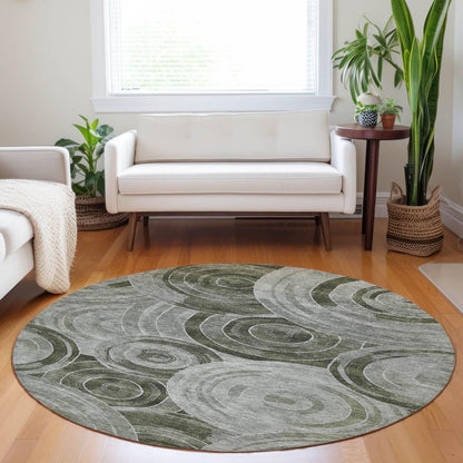 Jaelain Taupe Washable Indoor-Outdoor Rug