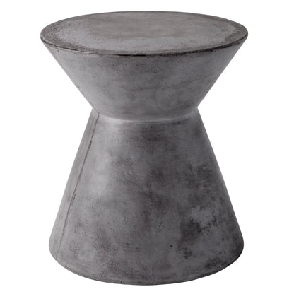 Astley Concrete Outdoor Round End Table