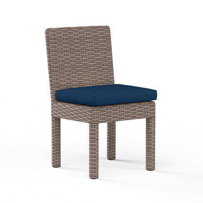 Coronado Sunbrella Upholstered Armless Outdoor Dining Chair (Set of 2)