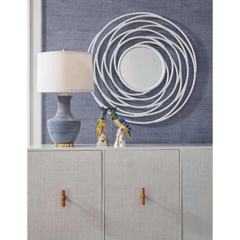Chelsea House Classic White Round Shade Table Lamp