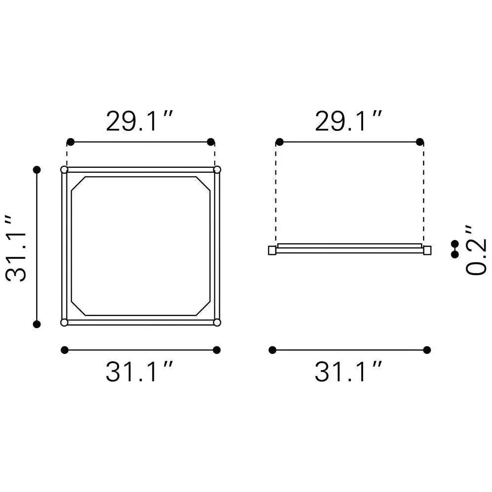 Zuo Light Gray Adjustable Shelf -- view 3