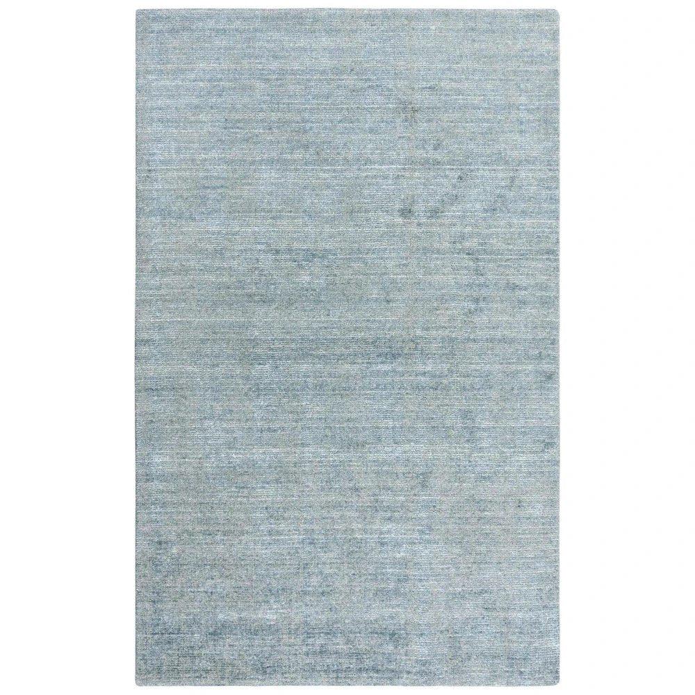 Bamb Solid Blue Area Rugs For Living Room