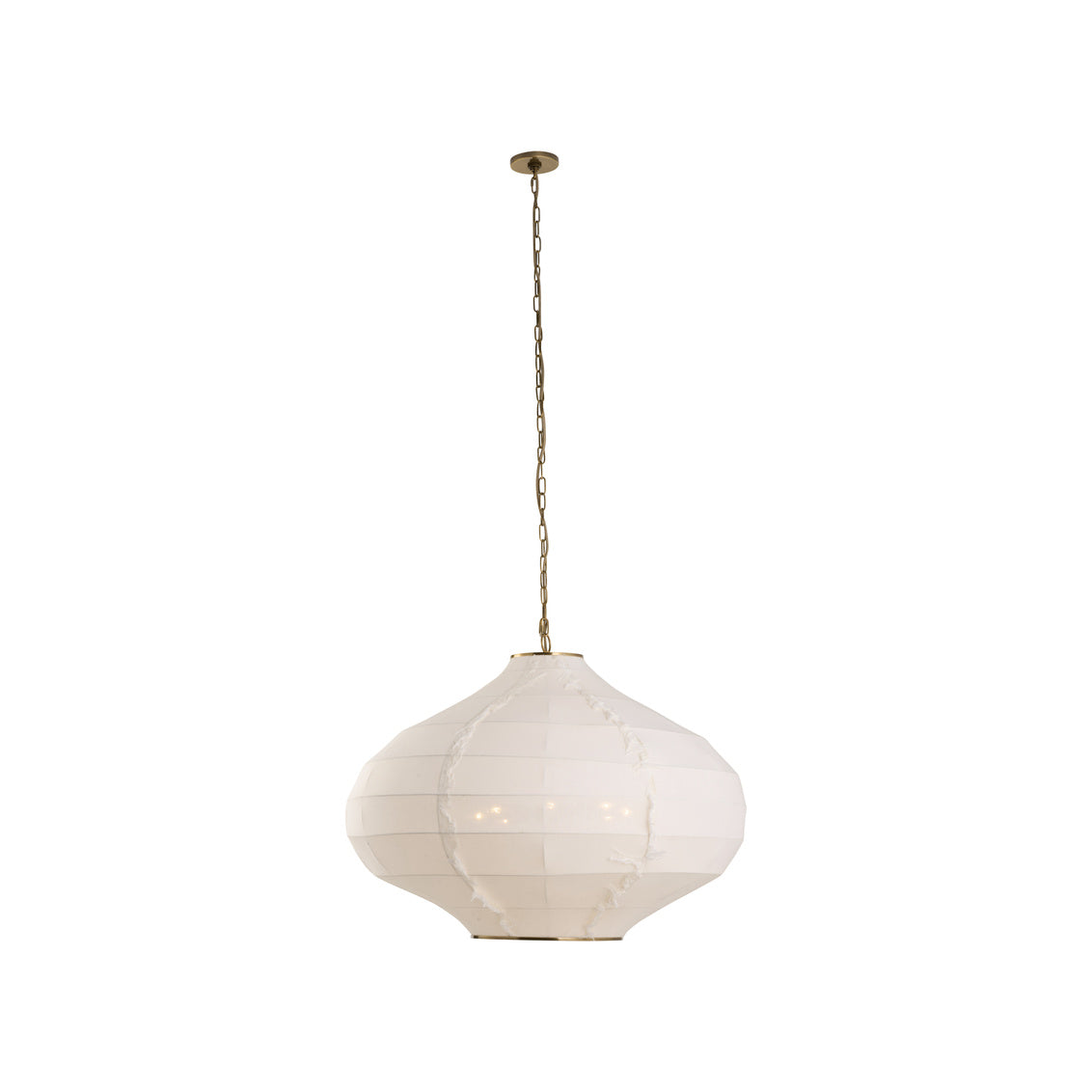 Wildwood Cassidy Linen Fabric Shade White Pendant