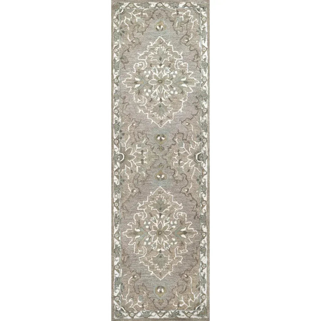 Awad Central Medallion Tan Large Area Rugs - LOOMLAN - LOOMLAN - Area Rugs