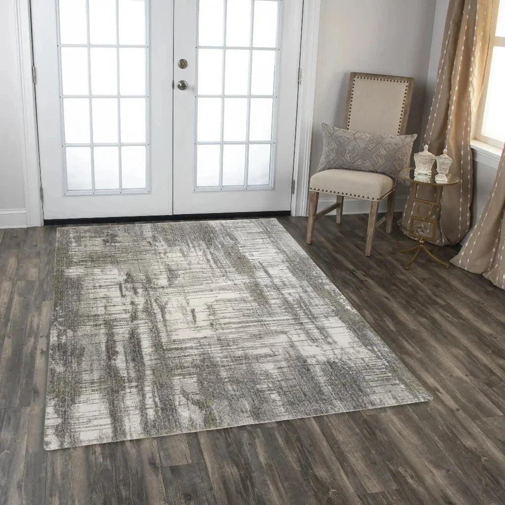 Ammi Abstract Beige/ Multi Large Area Rugs -- beige