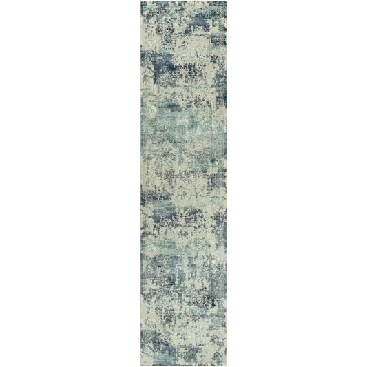 LOOMLAN Boul Abstract Blue Kitchen Hallway Runner Rug