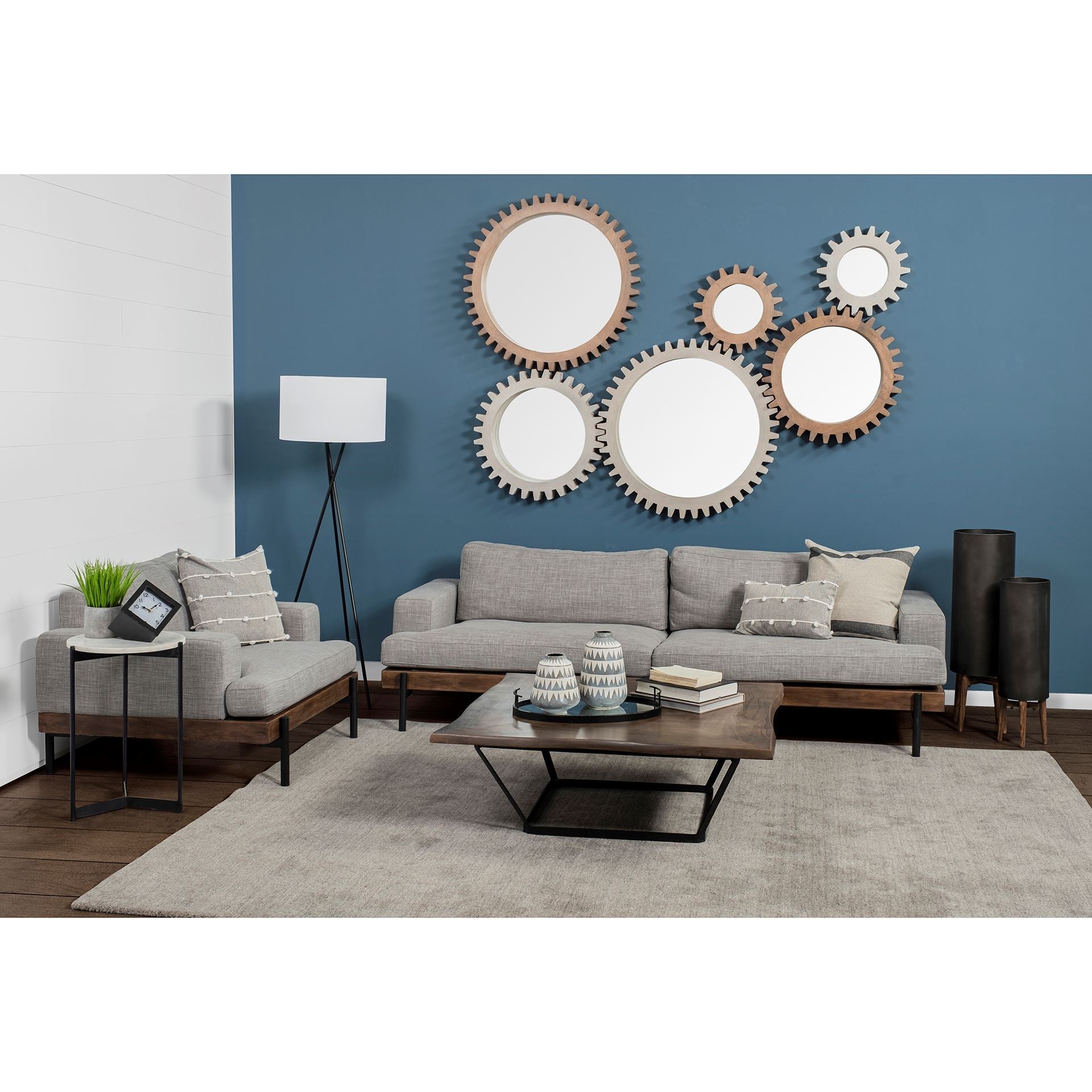 Mercana Colburne Premium Fabric Three Seater Sofa