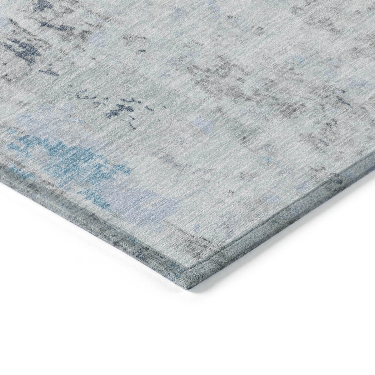 Jaelaris Blue Washable Indoor-Outdoor Rug