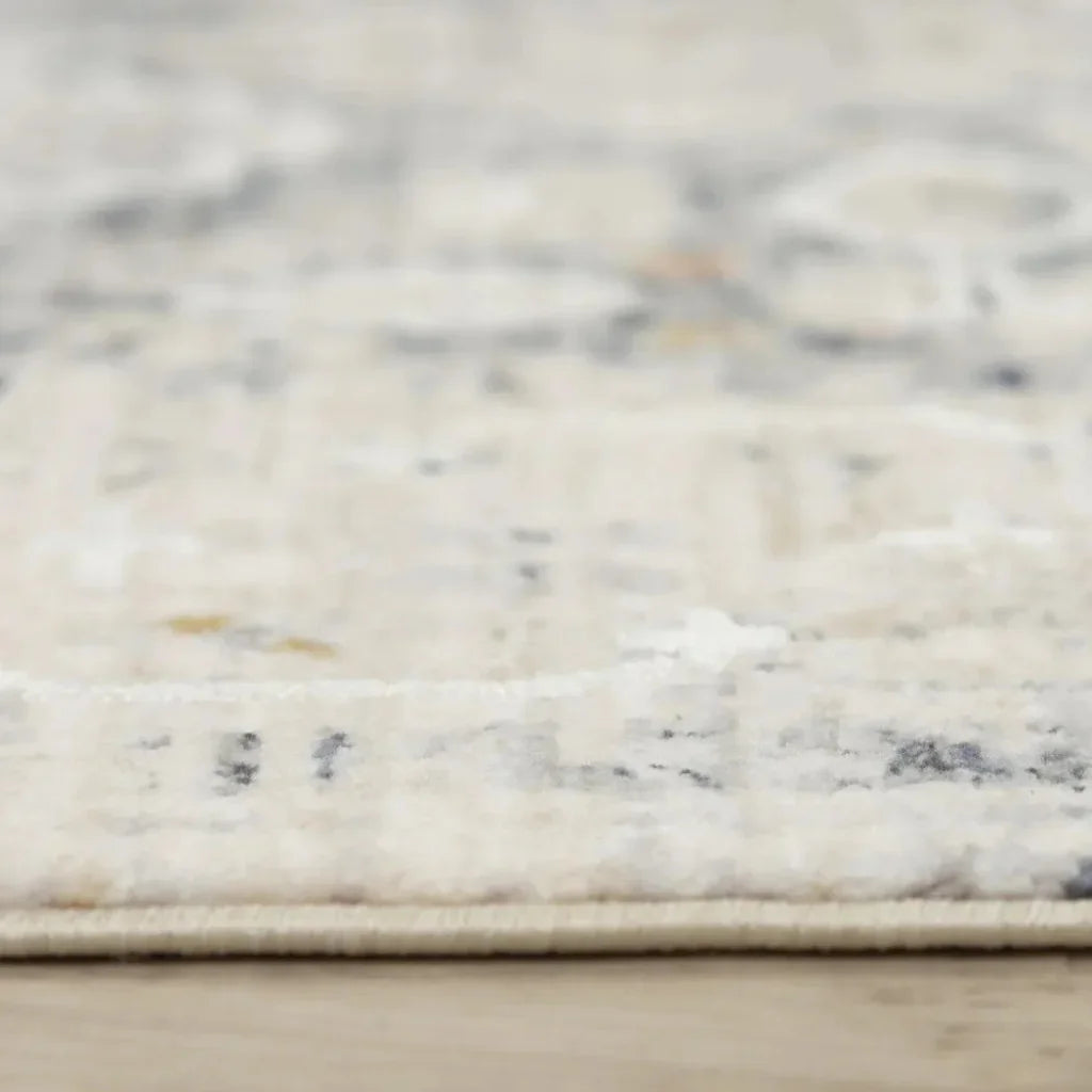 Cury Floral Ivory Area Rugs For Living Room - LOOMLAN - LOOMLAN - Area Rugs