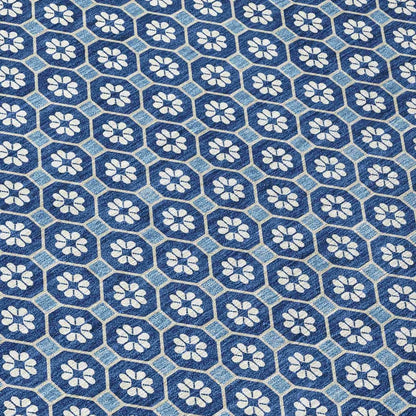 LOOMLAN Rugs Ballara Blue Washable Indoor-Outdoor Rug