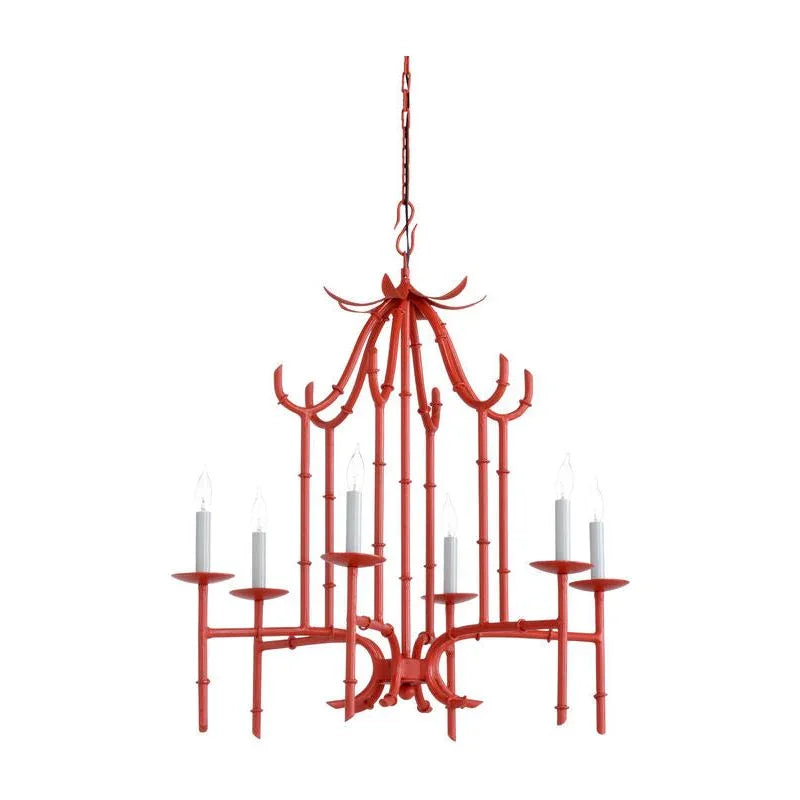 Bamboo Iron Made With Chain Suspension Chandelier