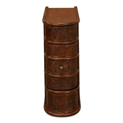 Barnes Leather Book Side Table - LOOMLAN - Sarreid - Side Tables