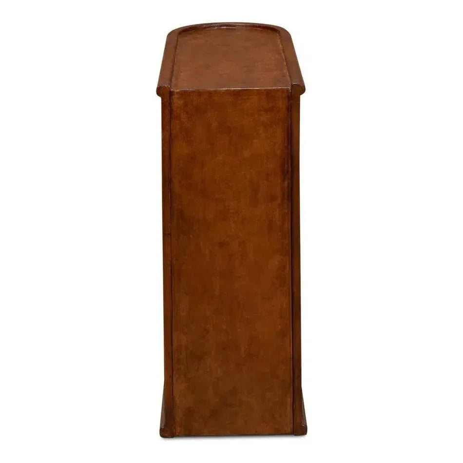 Barnes Leather Book Side Table - LOOMLAN - Sarreid - Side Tables