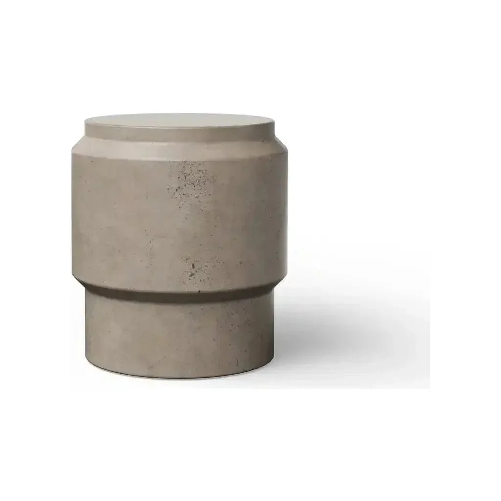 Barrel Concrete Made Stylish Outdoor Stool