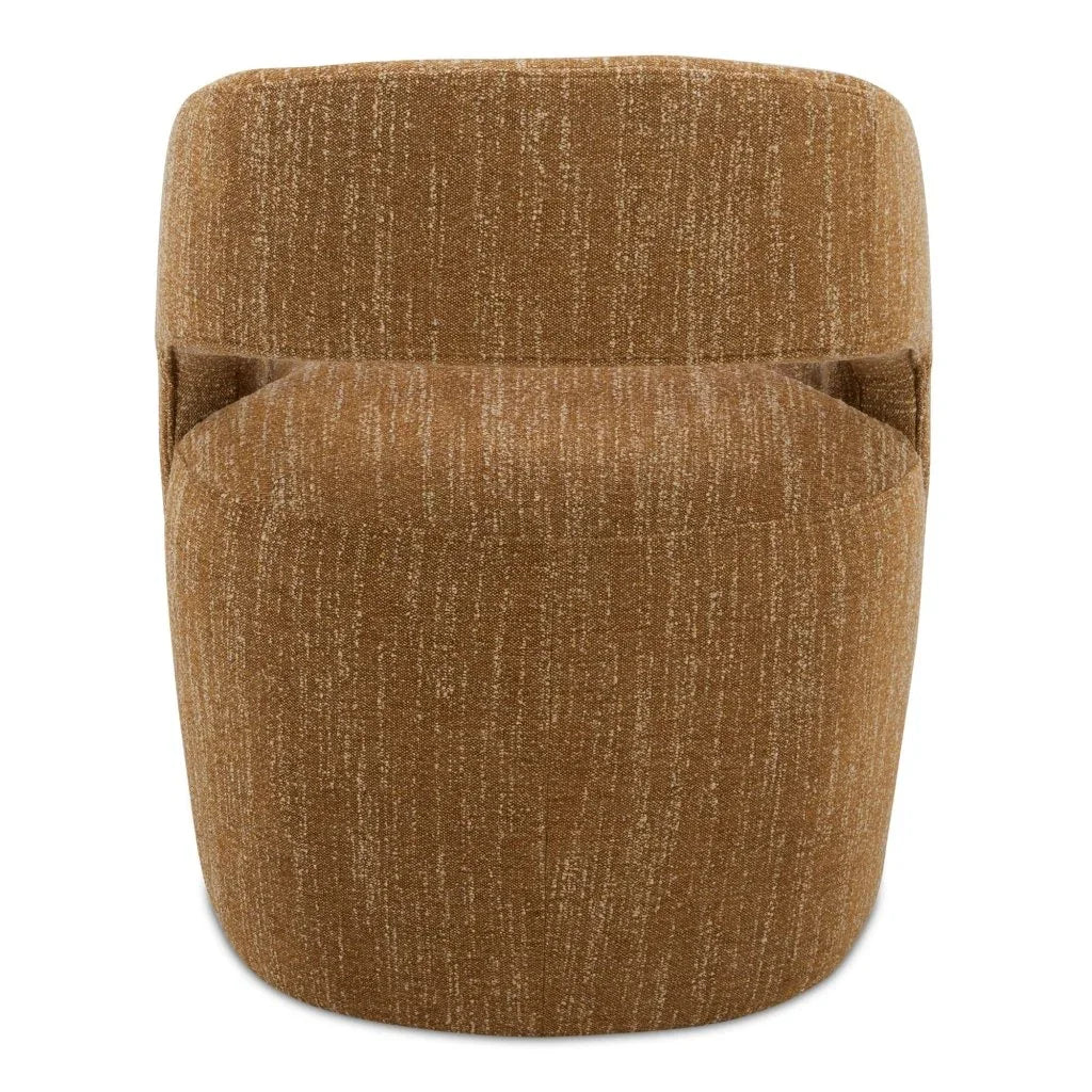 Barrow Amber Glow Rolling Dining Chair - LOOMLAN - Moe's Home - Dining Chairs