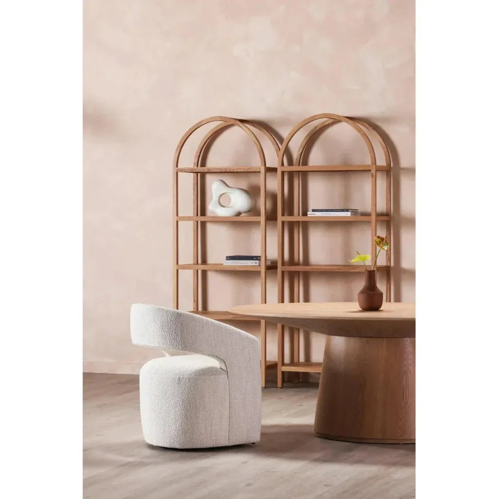 Moe's Home Barrow Boucle Dining Armchair