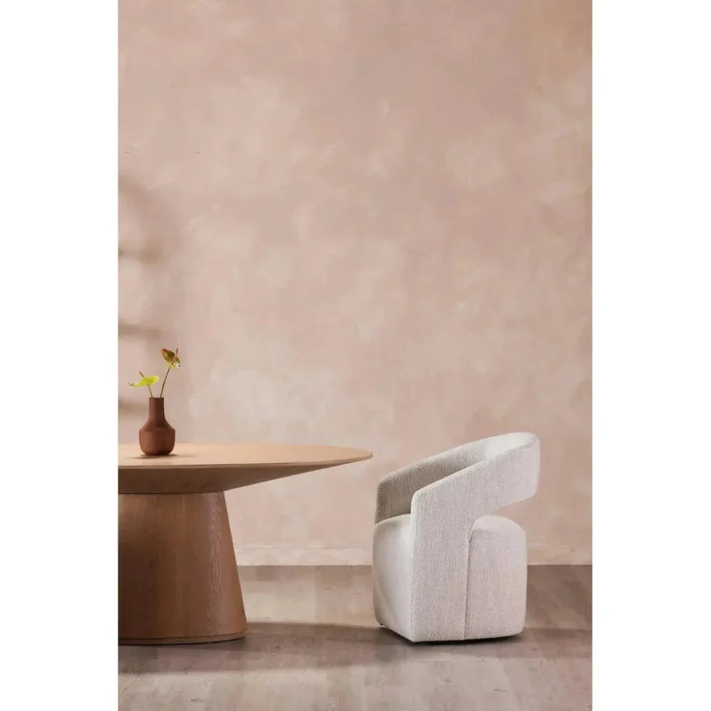 Moe's Home Barrow Boucle Dining Armchair