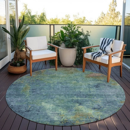 Barzane Blue Washable Indoor - Outdoor Rug - LOOMLAN - LOOMLAN Rugs - Outdoor Rugs
